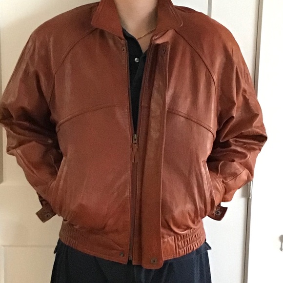 ❗️VINTAGE LEATHER SUPER SOFT BOMBER - Picture 15 of 15